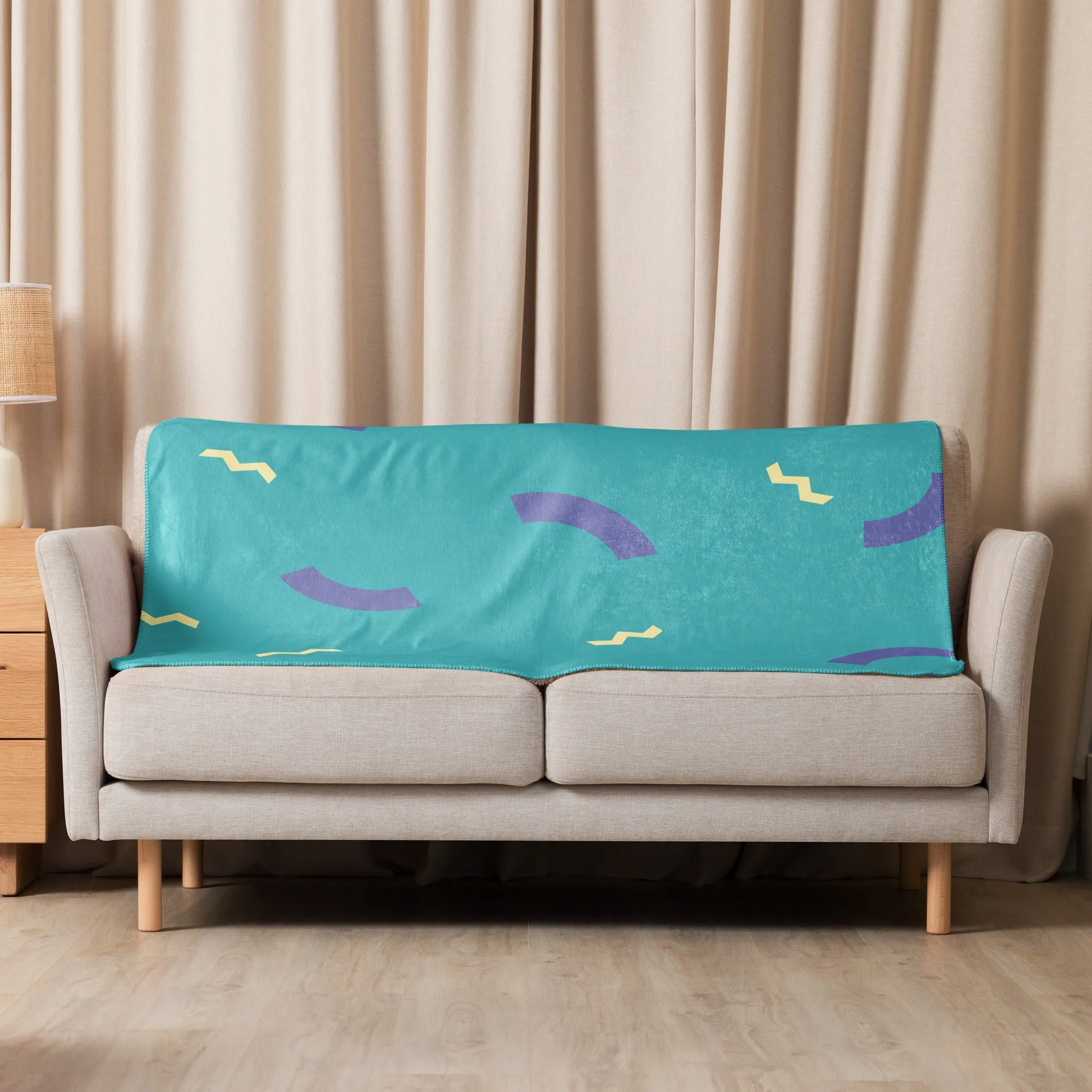 Green Sherpa Blanket