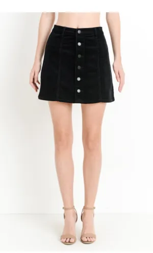 Jane B Corduroy Mini Skirt