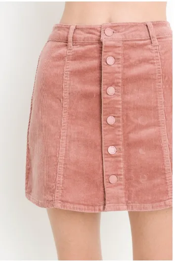 Jane B Corduroy Mini Skirt