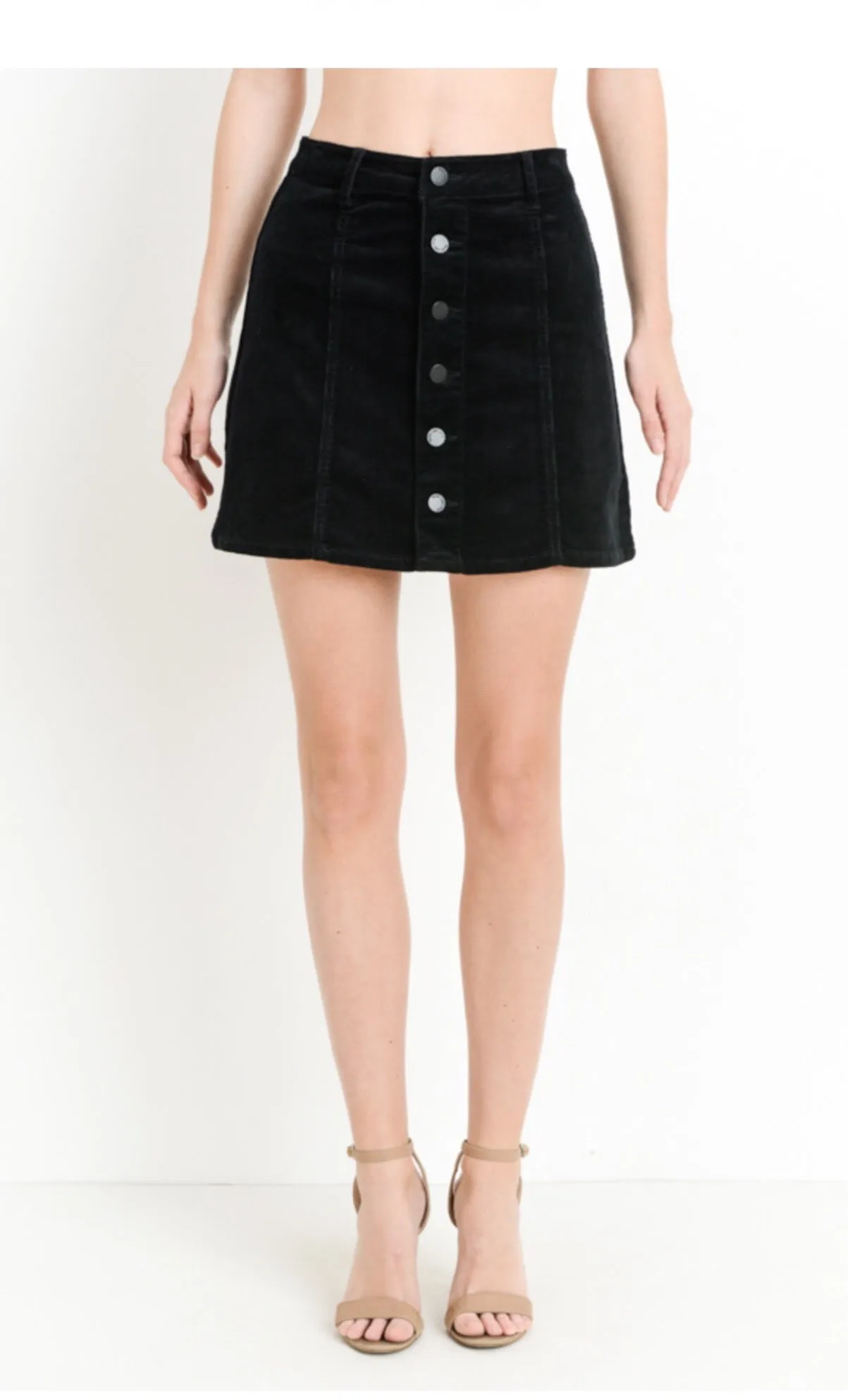 Jane B Corduroy Mini Skirt