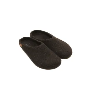 Magicfelt Juraschaf Wool Slippers in Natural Black