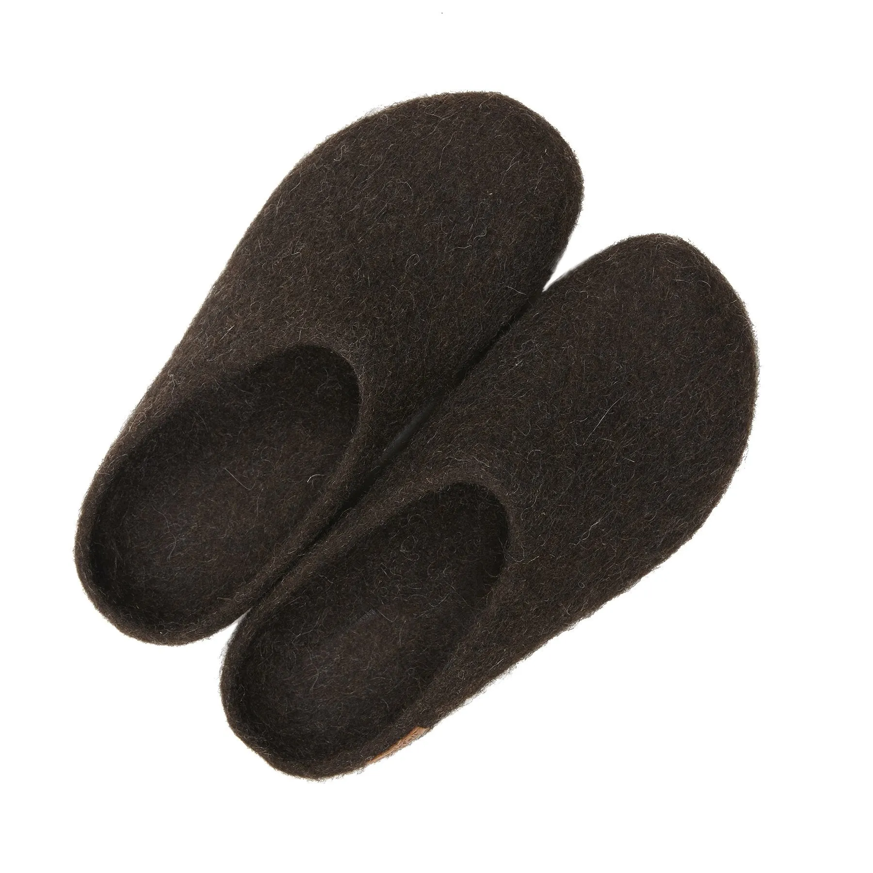 Magicfelt Juraschaf Wool Slippers in Natural Black