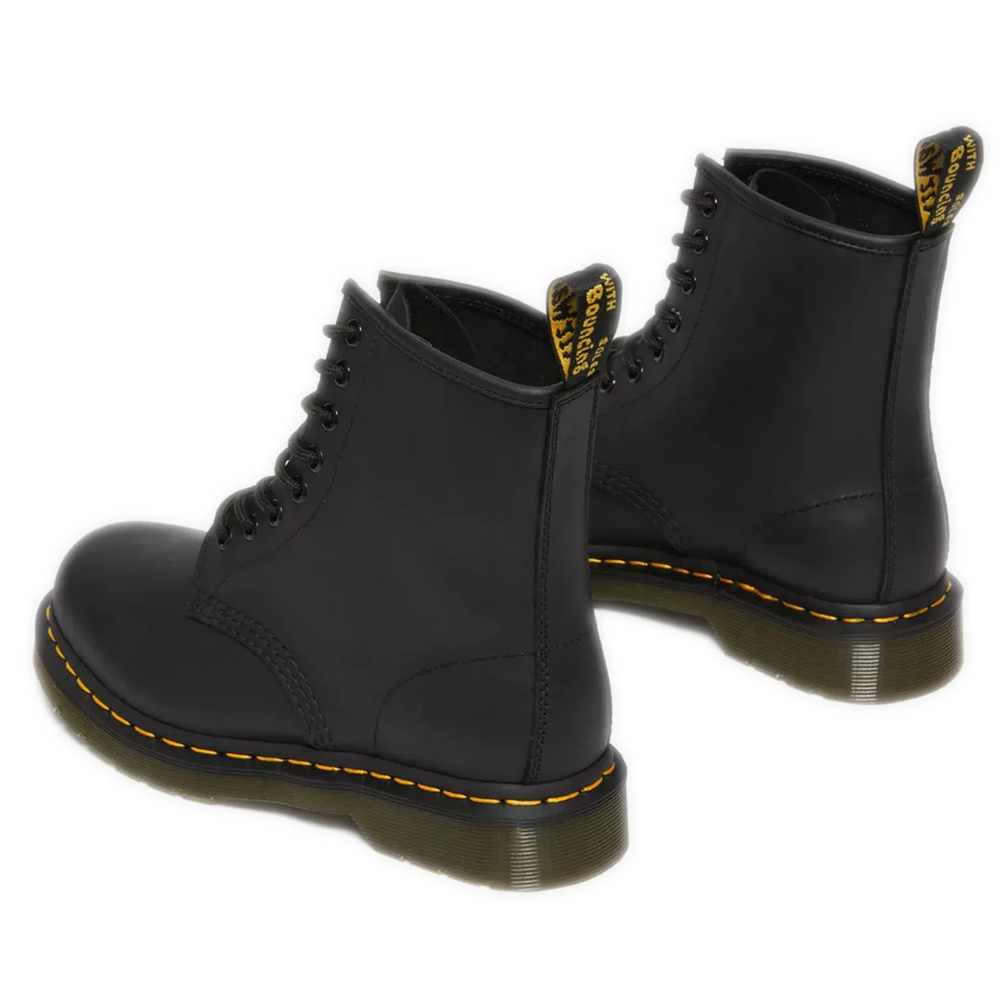 Men's Dr. Martens 1460 Greasy Leather Lace Up Boots - Black Greasy Leather