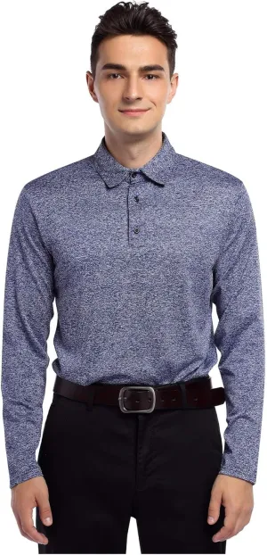 Men's Quick Dry Golf Shirt, Blue, XX-Large