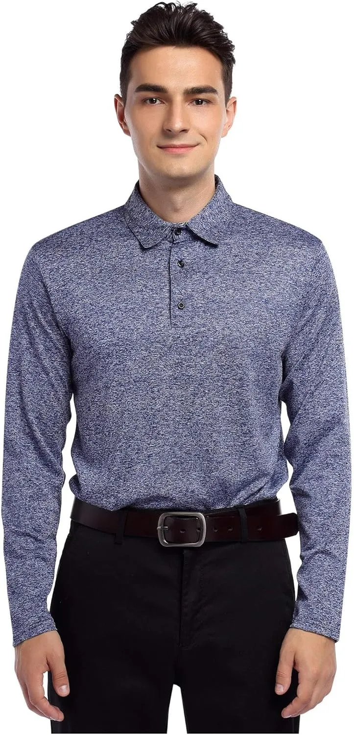 Men's Quick Dry Golf Shirt, Blue, XX-Large