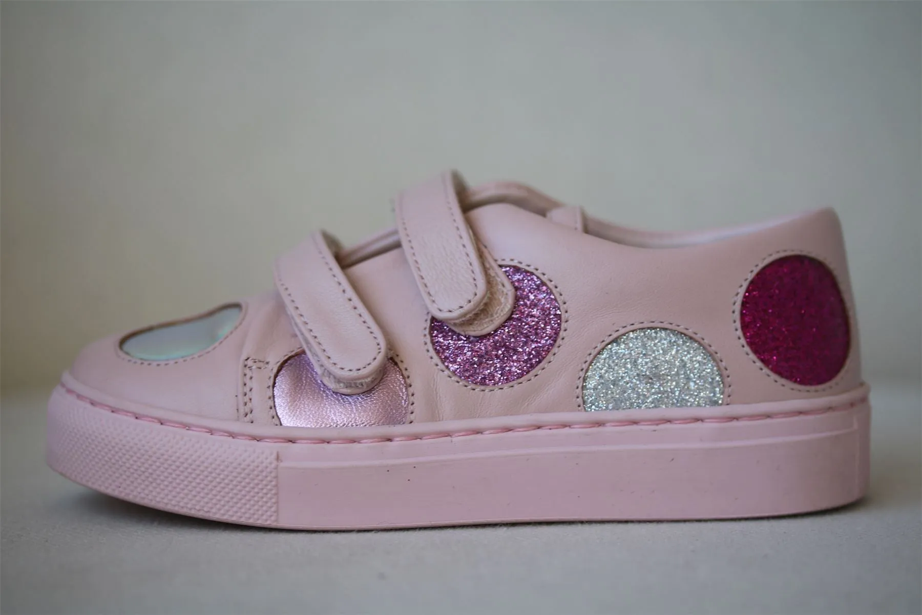 MINNA PARIKKA MINI GIRLS PINK VELCRO TRAINERS EU 25 UK 7.5