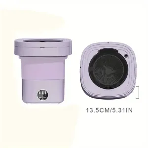 Mpow Folding Washing Machine - Portable Purple/Green
