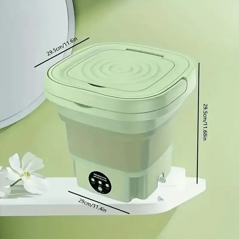 Mpow Folding Washing Machine - Portable Purple/Green