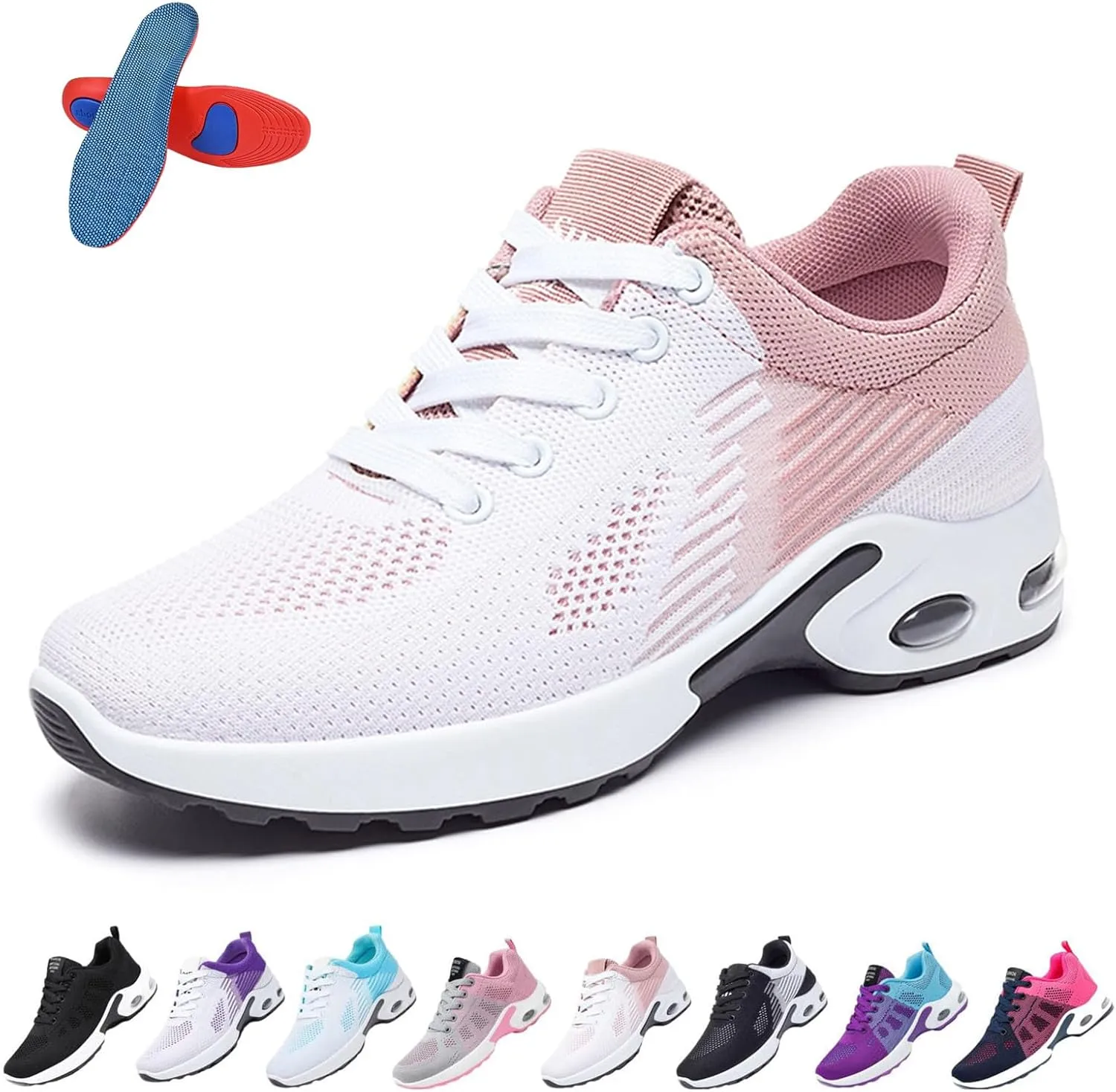 Musabela Orthopedic Shoes for Women - Arch Support, Ortho Pro Comfortwear Shoes, Slip-On Air Cushion Running Sneakers