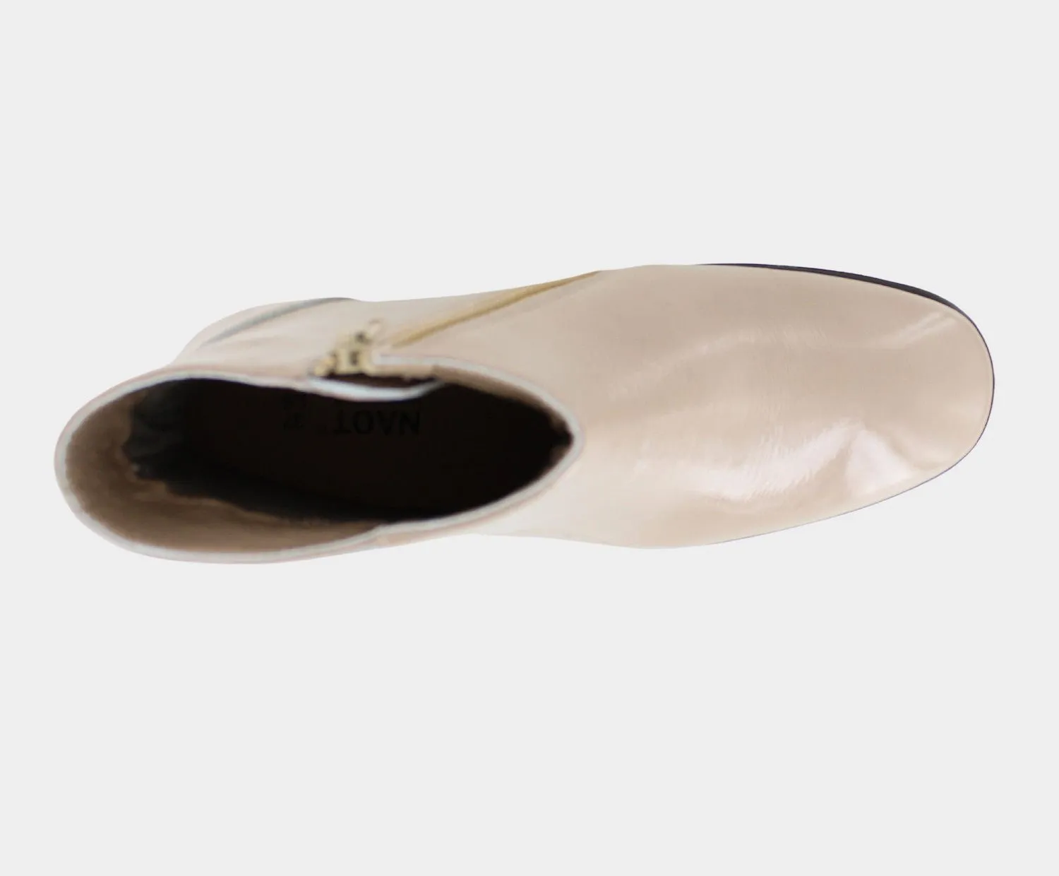 NAOT Goodie - Camel Crinkle Patent Leather