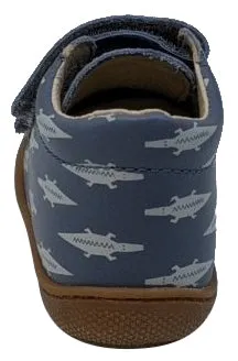 Naturino Girl's Cocoon Vl Crocodile Sneakers, Celeste/Latte