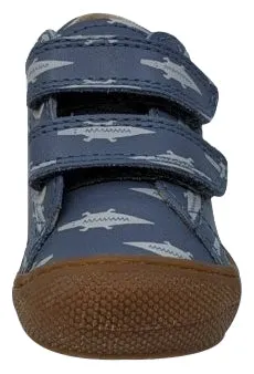 Naturino Girl's Cocoon Vl Crocodile Sneakers, Celeste/Latte