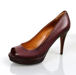New  GUCCI Betty Open-Toe Platform Pump SHOES