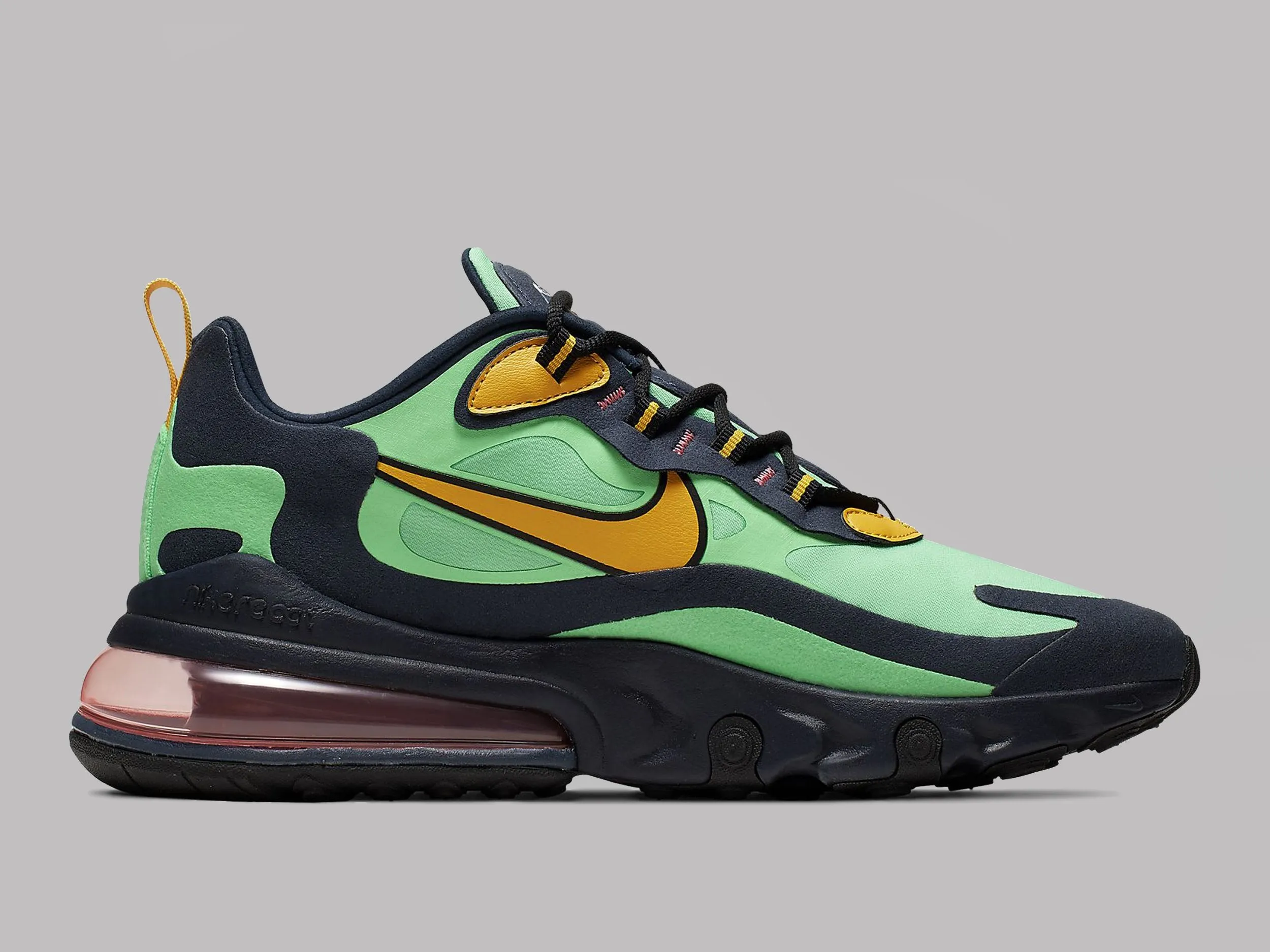 Nike Air Max 270 React Pop Art (Electro Green / Yellow Ochre / Obsidan)