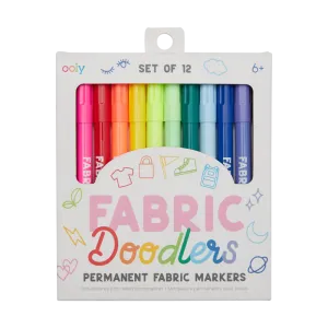 Ooly Fabric Doodlers Markers 12pk