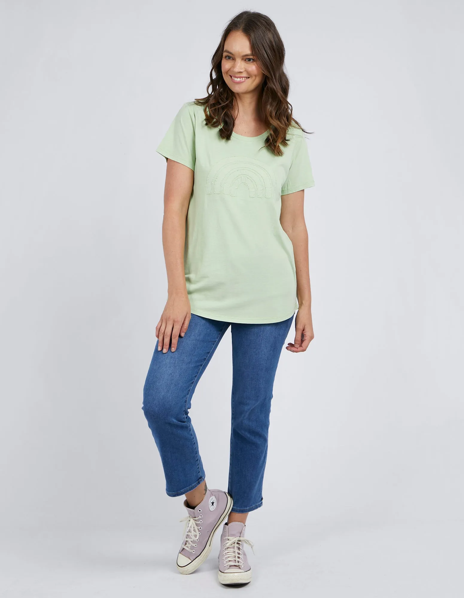 Plus Size Crescent Tee - Mint
