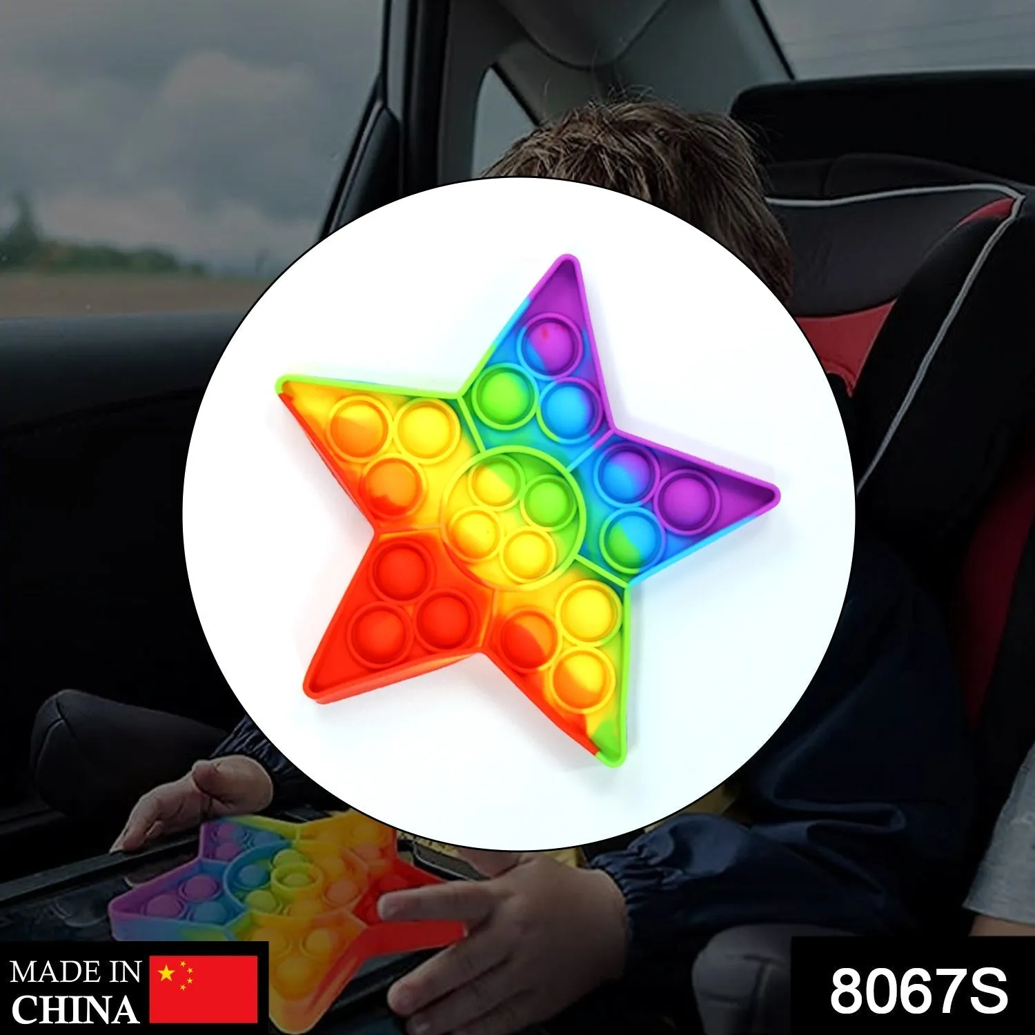 Push Pop Bubble Fidget Sensory Toy,Autism Special Needs Silicone Stress Relief Toy,Great Fidget Toy Sensory Toys Novelty Gifts for Girls Boys Kids Adults
