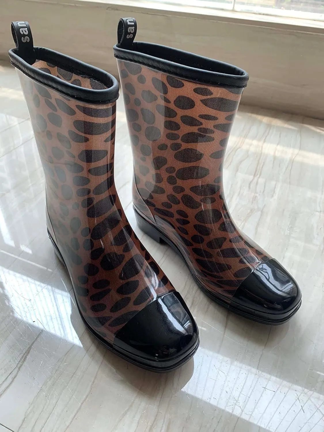 Rain Boots Women Knee High Mens Grounded Footwear Booties And Ankle Boot Heels Slip On Barefoot Shoes Womens Rain Boots Waterproof Platform Rubber Chelsea Boots