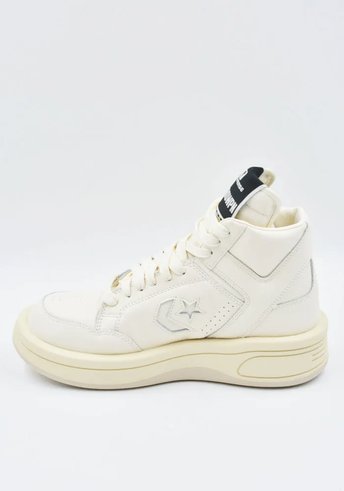 RICK OWENS DRKSHDW X CONVERSE DC02DX343 172R0 TURBOWPN MID-TOP SNEAKERS WHITE  (New season SS25)