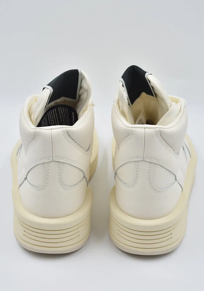 RICK OWENS DRKSHDW X CONVERSE DC02DX343 172R0 TURBOWPN MID-TOP SNEAKERS WHITE  (New season SS25)