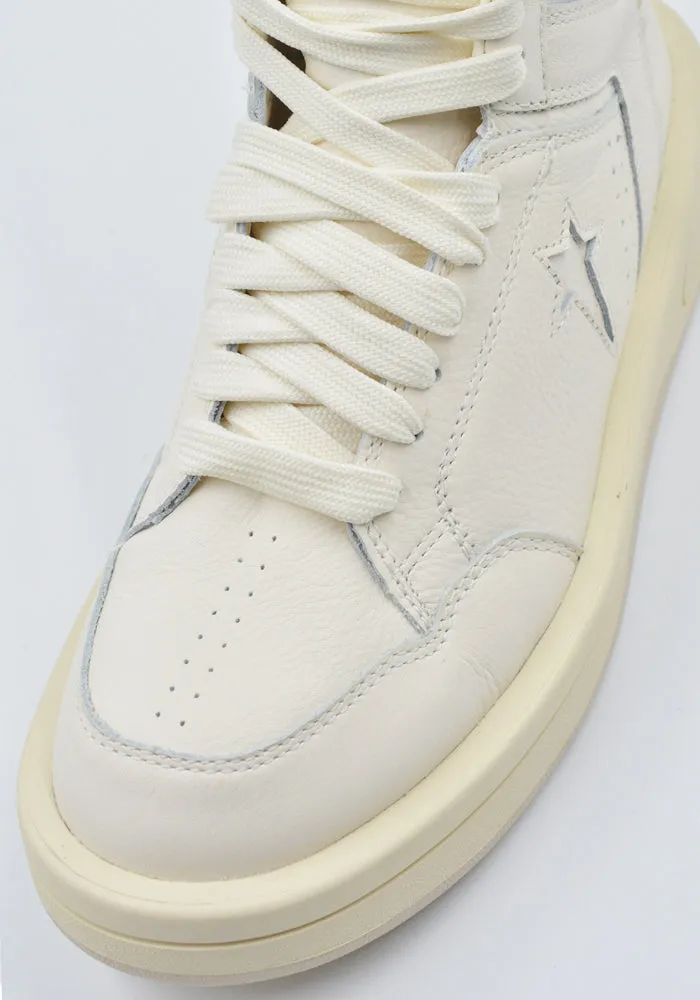 RICK OWENS DRKSHDW X CONVERSE DC02DX343 172R0 TURBOWPN MID-TOP SNEAKERS WHITE  (New season SS25)