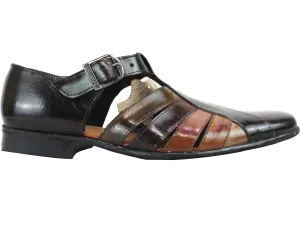 Rodrigo Taupe Multi Leather Shoe Sandal
