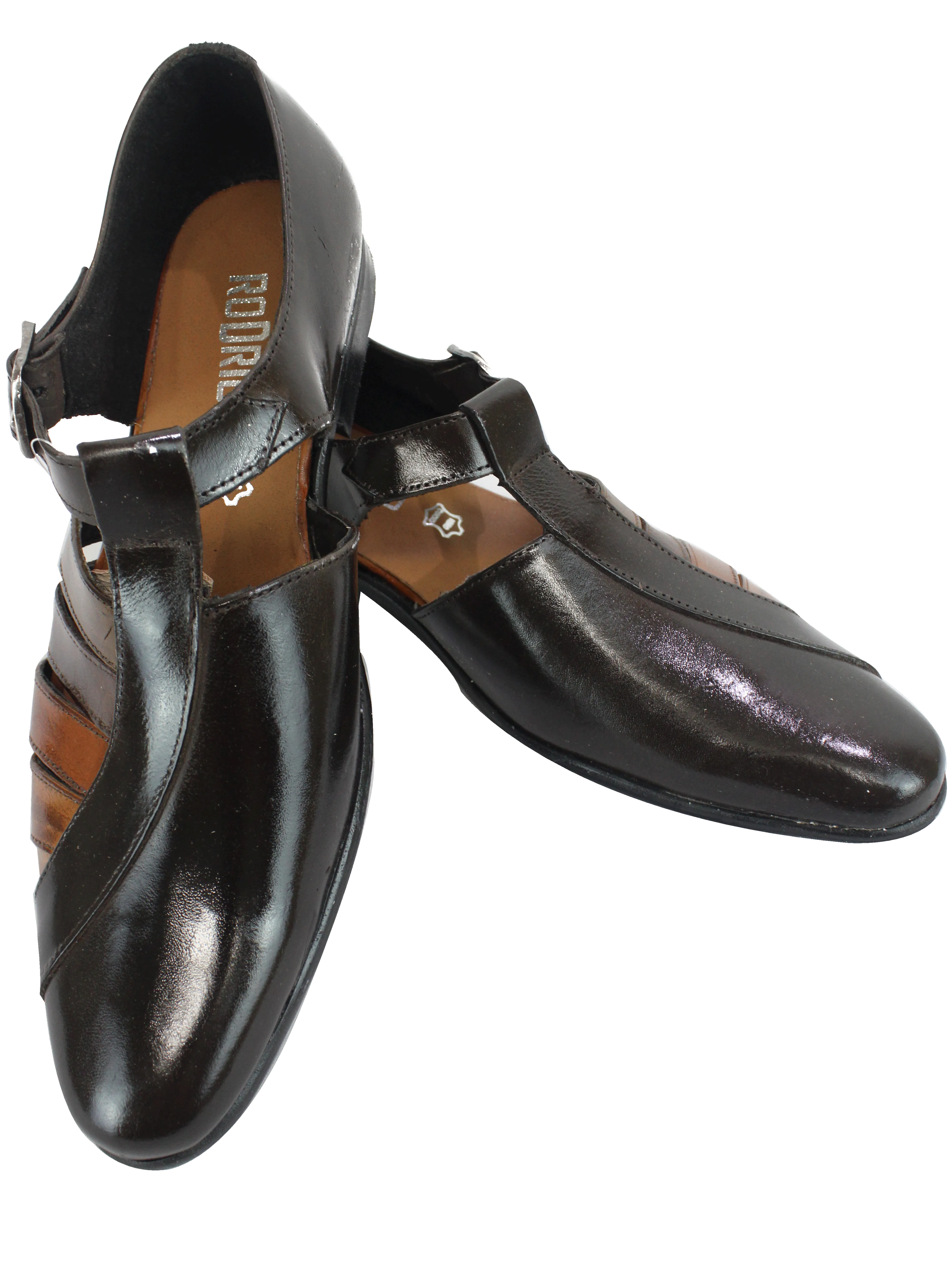 Rodrigo Taupe Multi Leather Shoe Sandal