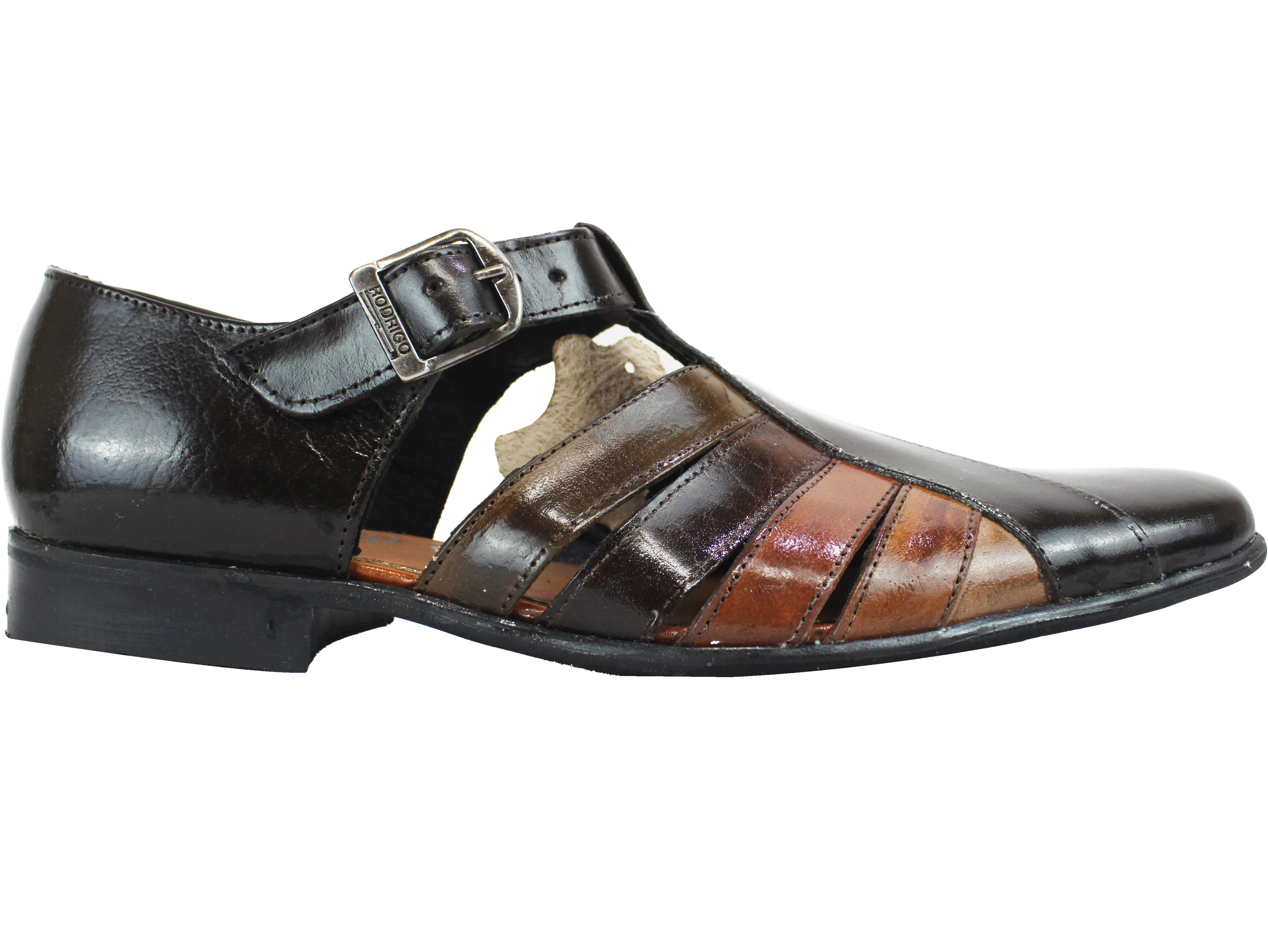 Rodrigo Taupe Multi Leather Shoe Sandal
