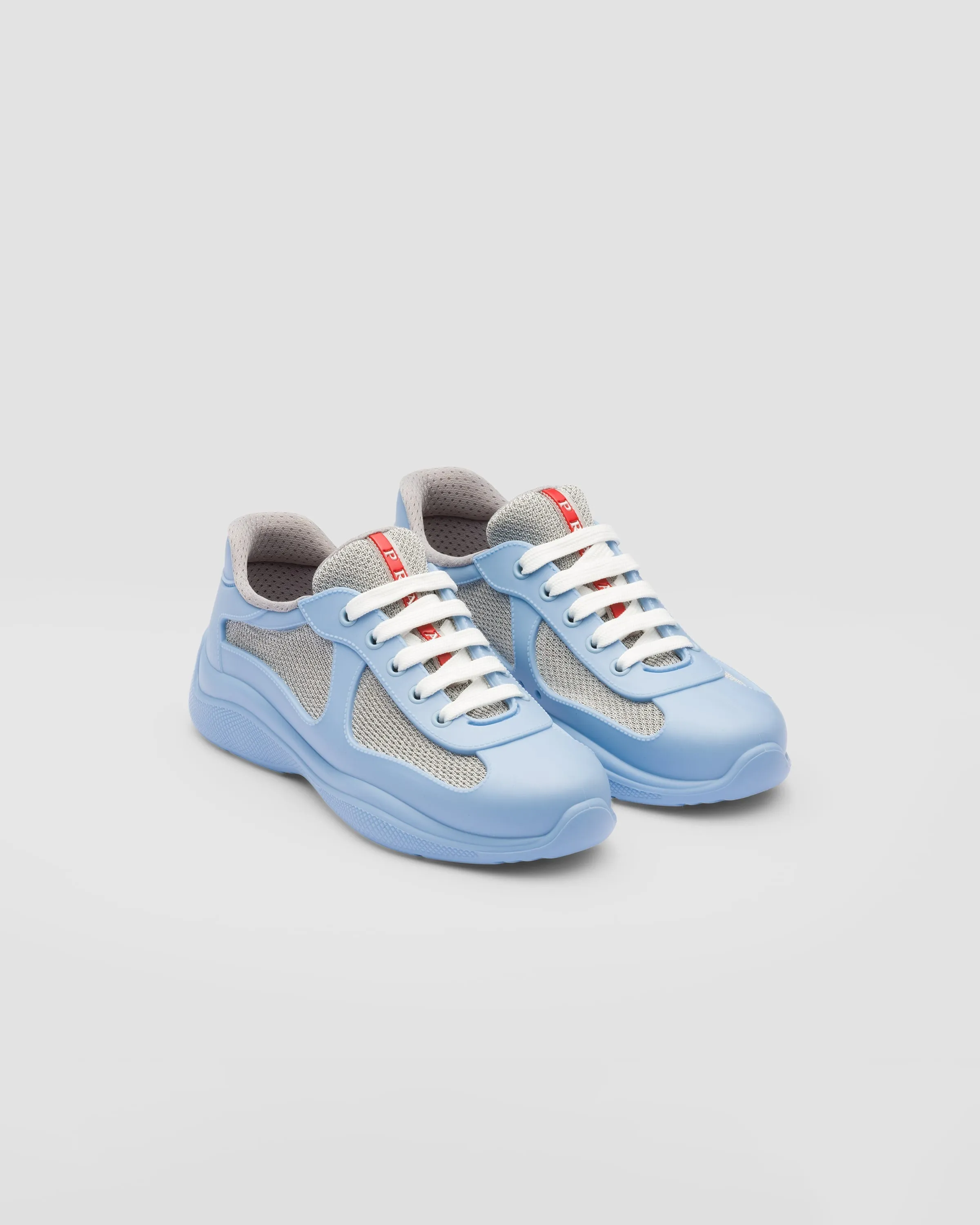 Rubber and bike fabric sneakers