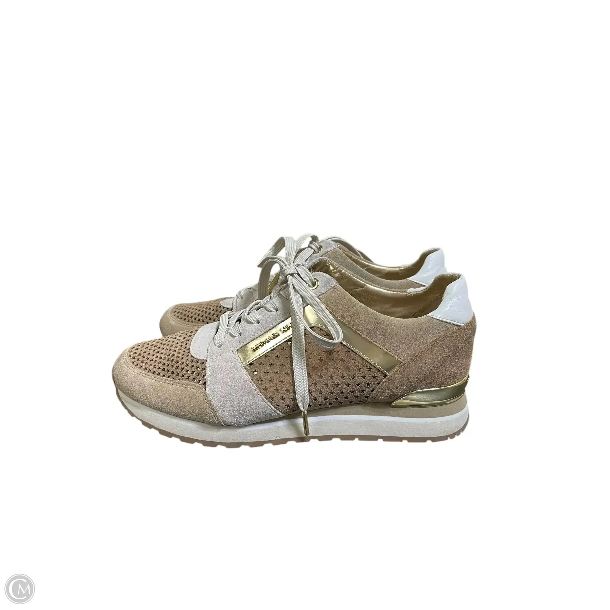 Shoes Designer By Michael Kors In Tan, Size: 9.5