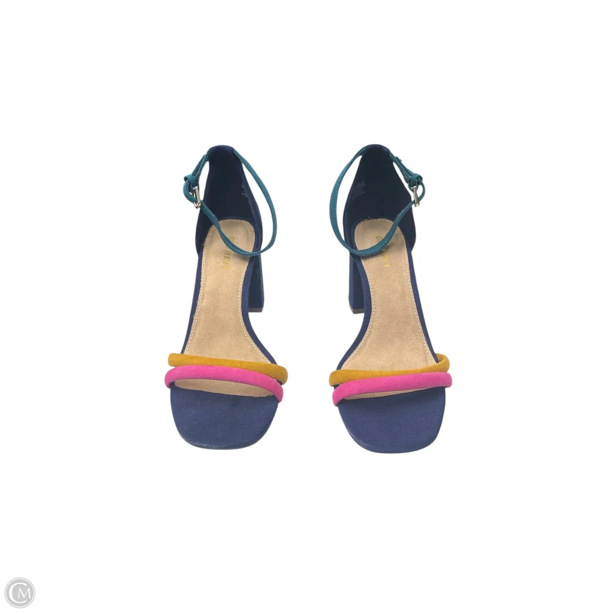 Shoes Heels Block By Old Navy In Navy, Size: 6