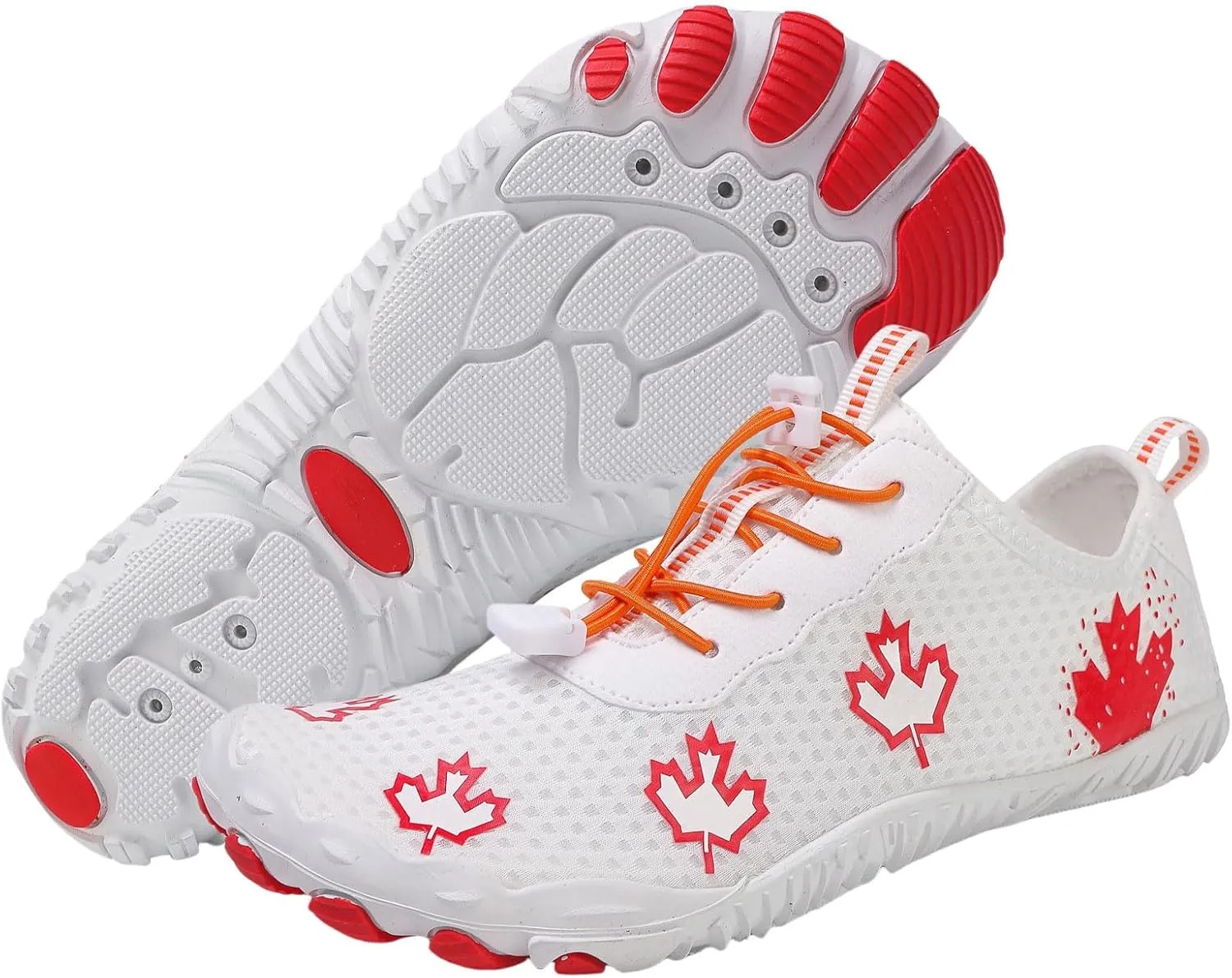 Smoneyful Barefoot Shoes for Men Women, Breathable Wide Toe Barefoot Shoes, Non-Slip Minimalist Athletic Footwear, for Walking, Running, Hiking