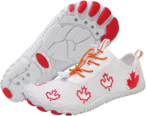Smoneyful Barefoot Shoes for Men Women, Breathable Wide Toe Barefoot Shoes, Non-Slip Minimalist Athletic Footwear, for Walking, Running, Hiking