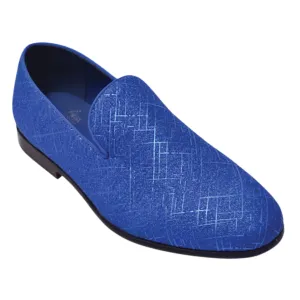 Sparkling Royal Blue Loafers – Luxury Prom & Formal Shoes