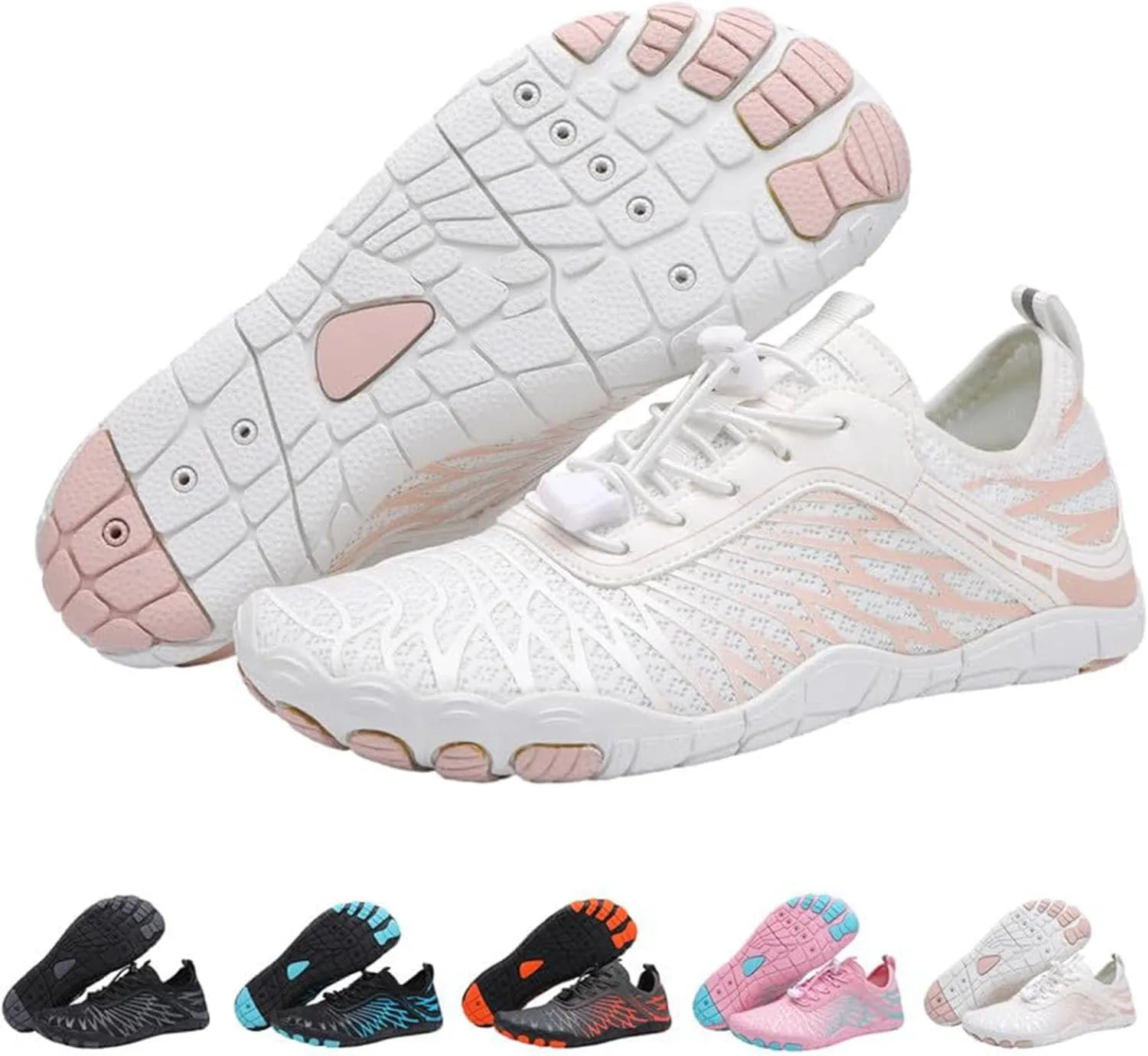 StoneLiquid Hike Barefoot Footwear Womens Men, Non-Slip Zero Drop Sole Trail Running Sneakers Wide Toe Box Shoes