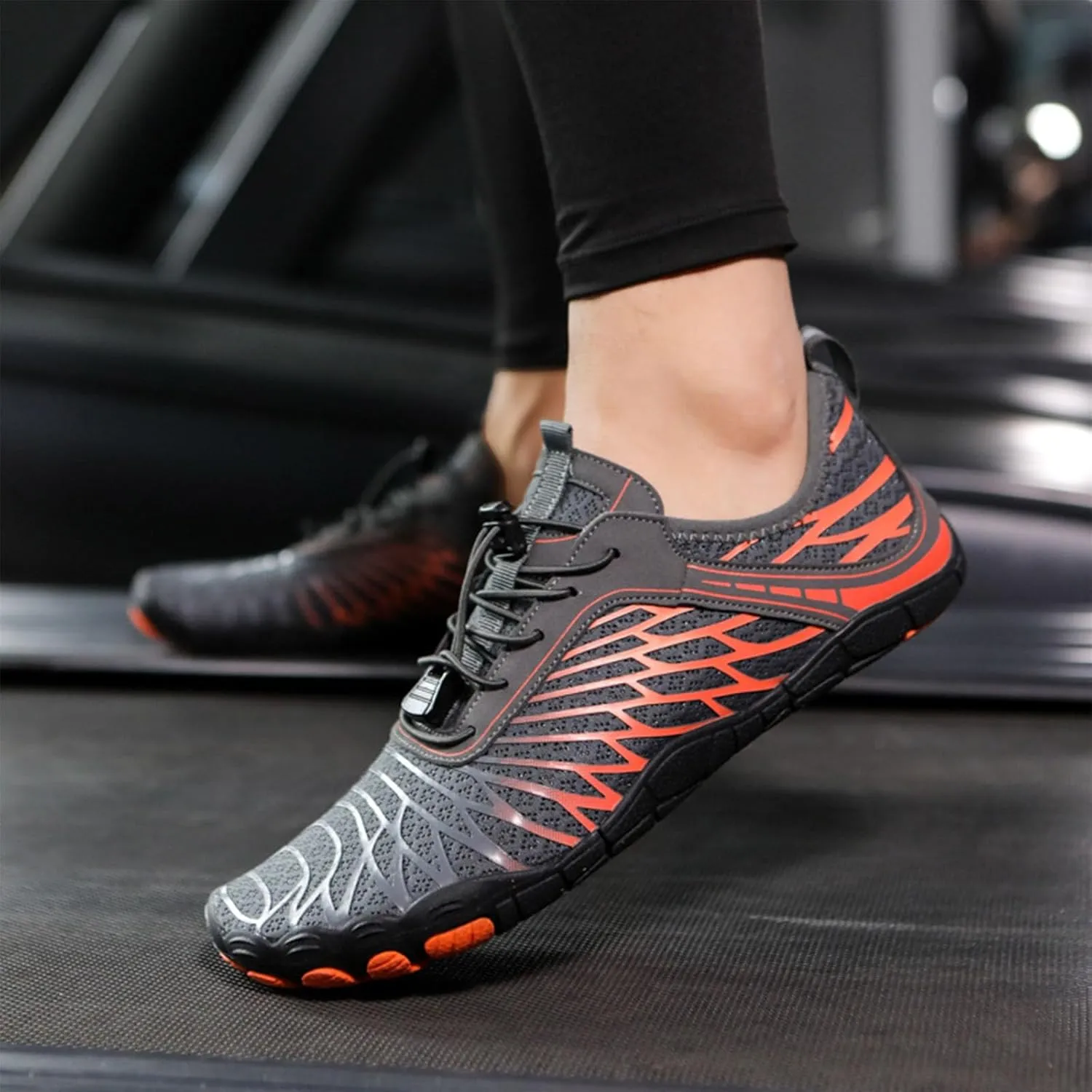 StoneLiquid Hike Barefoot Footwear Womens Men, Non-Slip Zero Drop Sole Trail Running Sneakers Wide Toe Box Shoes