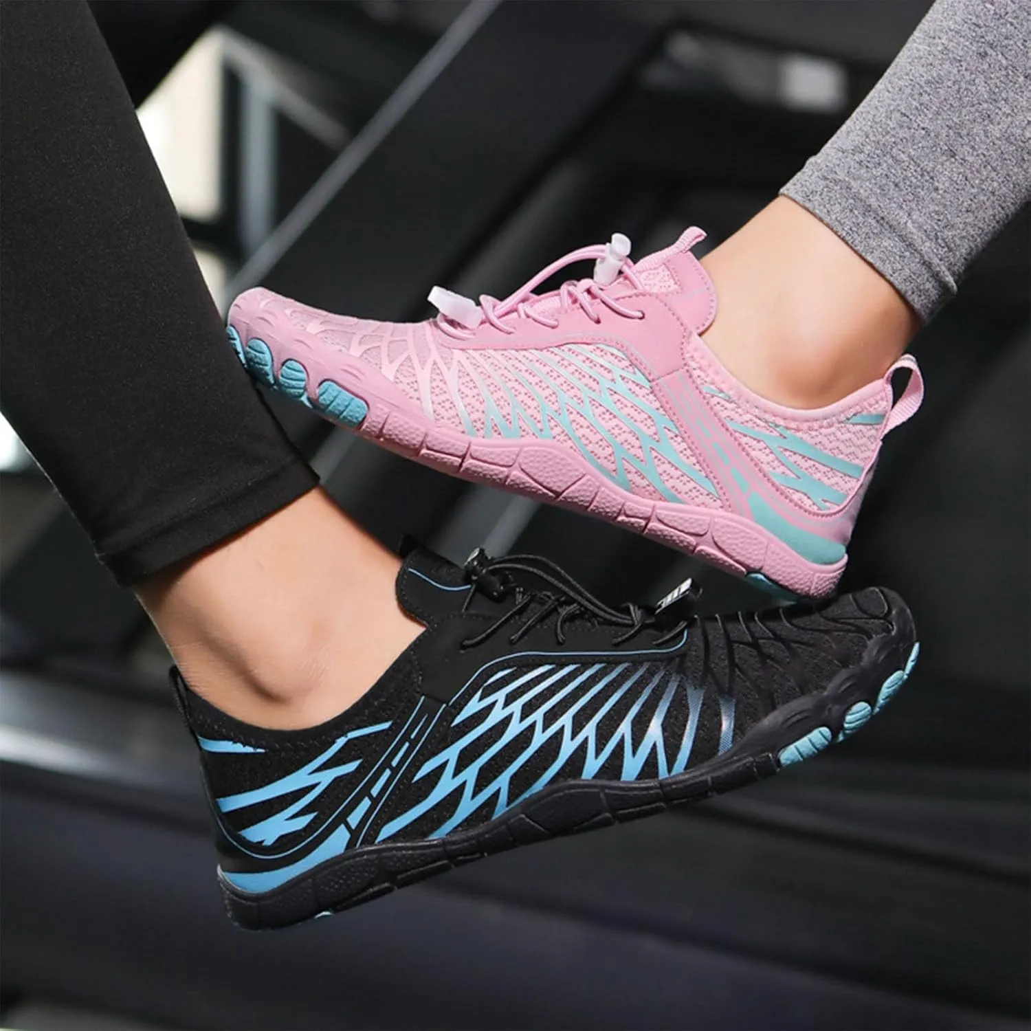 StoneLiquid Hike Barefoot Footwear Womens Men, Non-Slip Zero Drop Sole Trail Running Sneakers Wide Toe Box Shoes