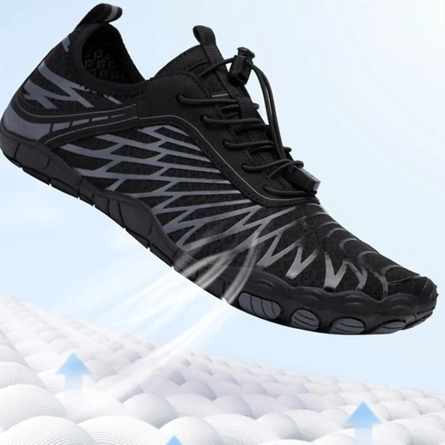 StoneLiquid Hike Barefoot Footwear Womens Men, Non-Slip Zero Drop Sole Trail Running Sneakers Wide Toe Box Shoes