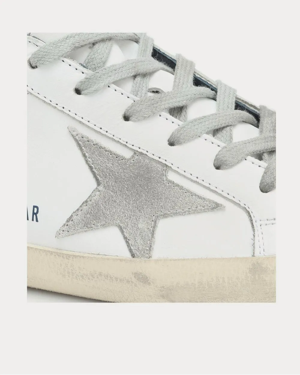 Superstar leather White Blue Low Top Sneakers
