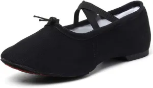 TINRYMX Women Canvas Latin Dance Shoes Ballroom Character Teacher Shoes