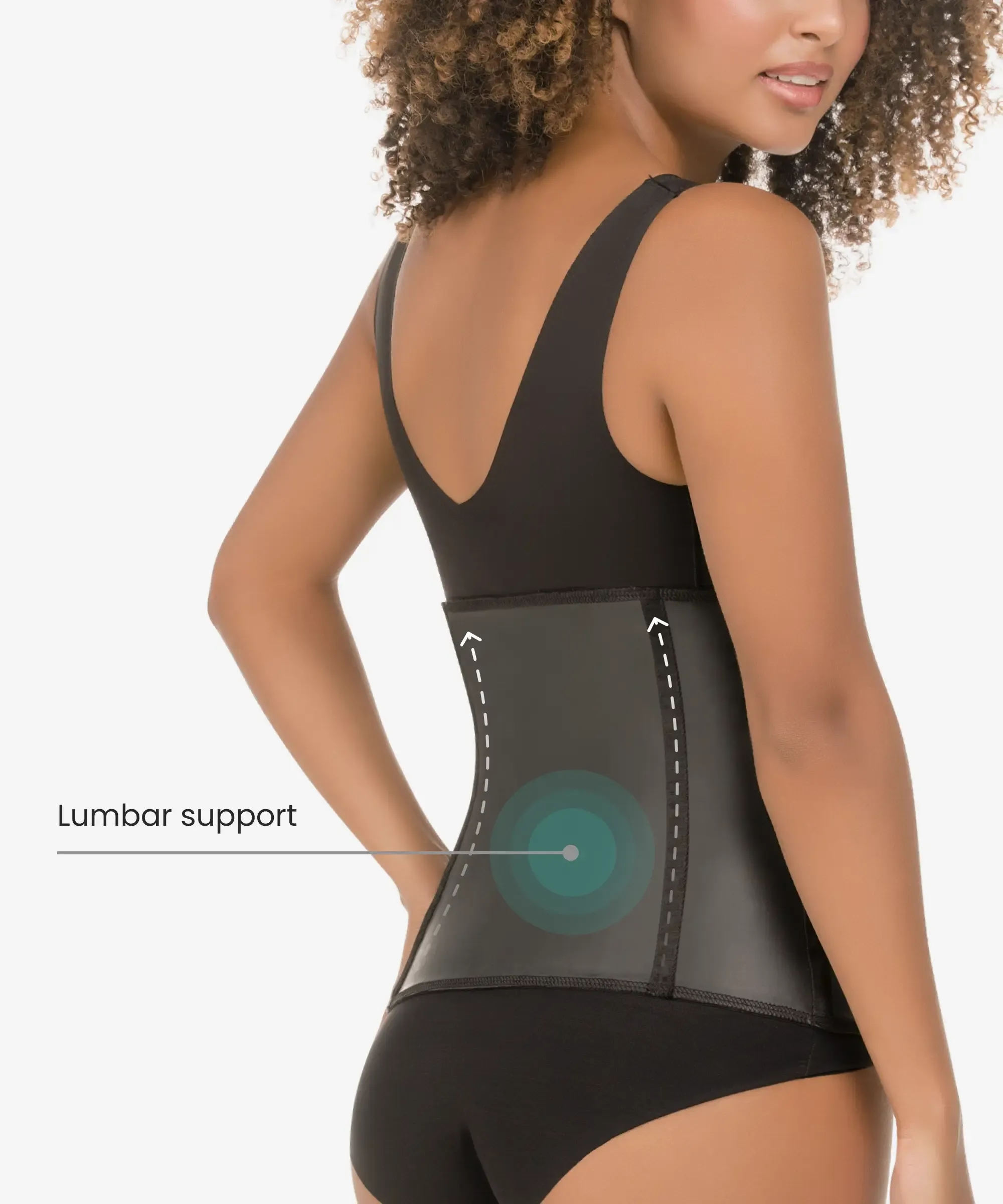 Ultra-lightweight compression latex waist cincher - Style 1320