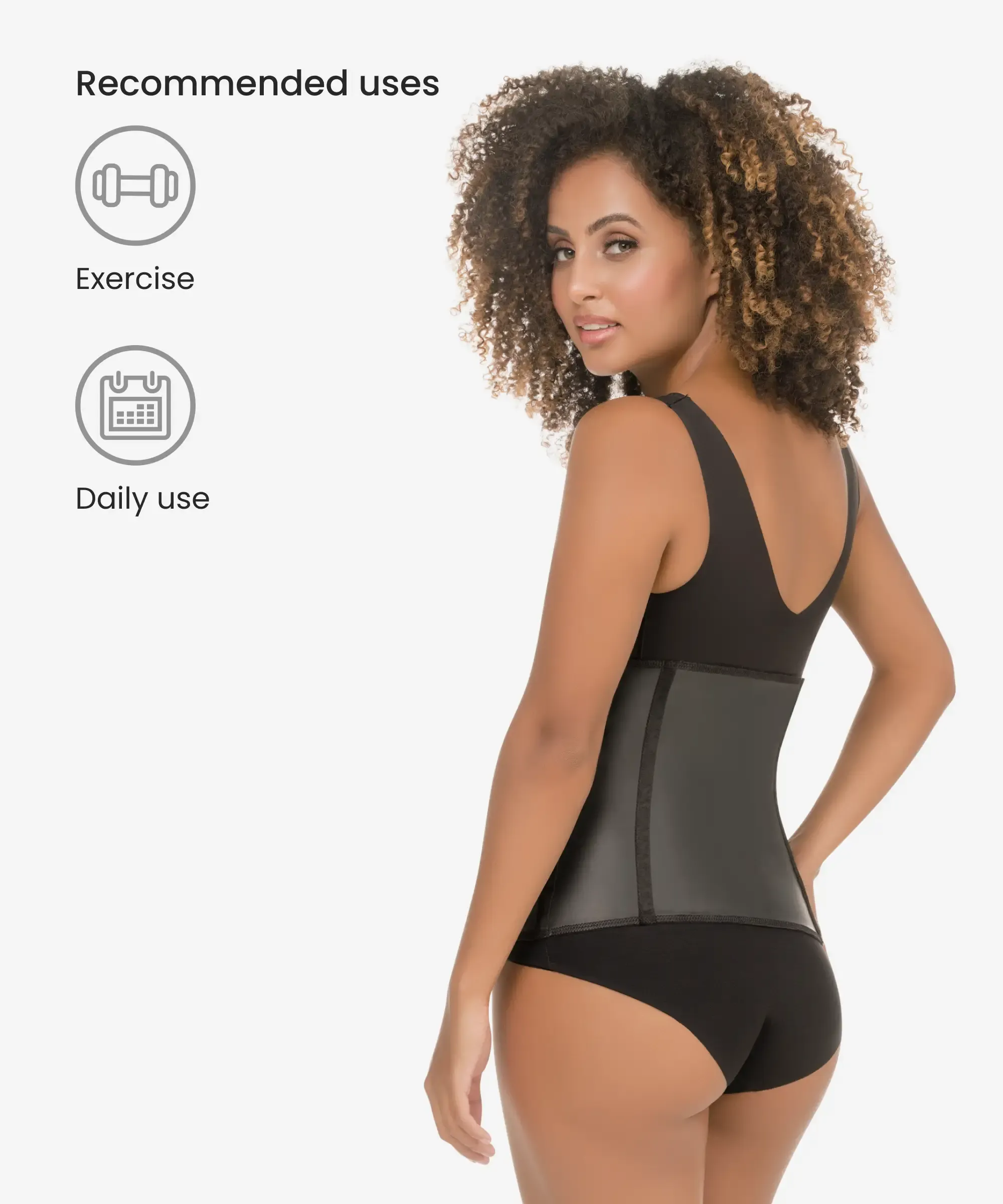 Ultra-lightweight compression latex waist cincher - Style 1320