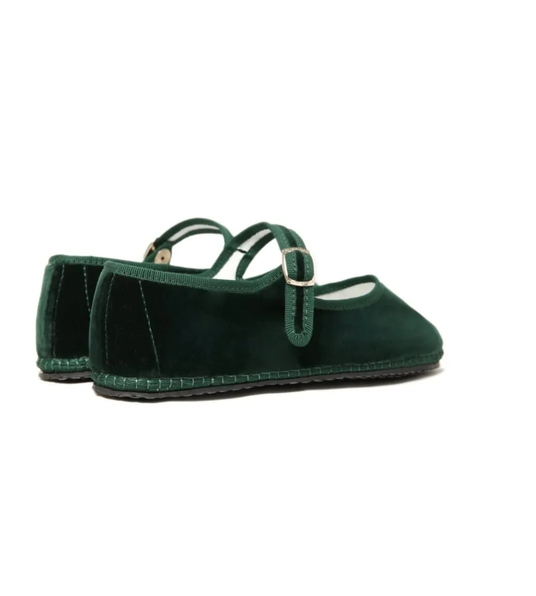 Velvet Friulane Shoes - Bottle Green