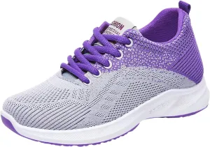 Walking Shoes Women Comfort Running Shoes Lightweight Tennis Shoes Non Slip Gym Workout Shoes Breathable Mesh Sneakers
