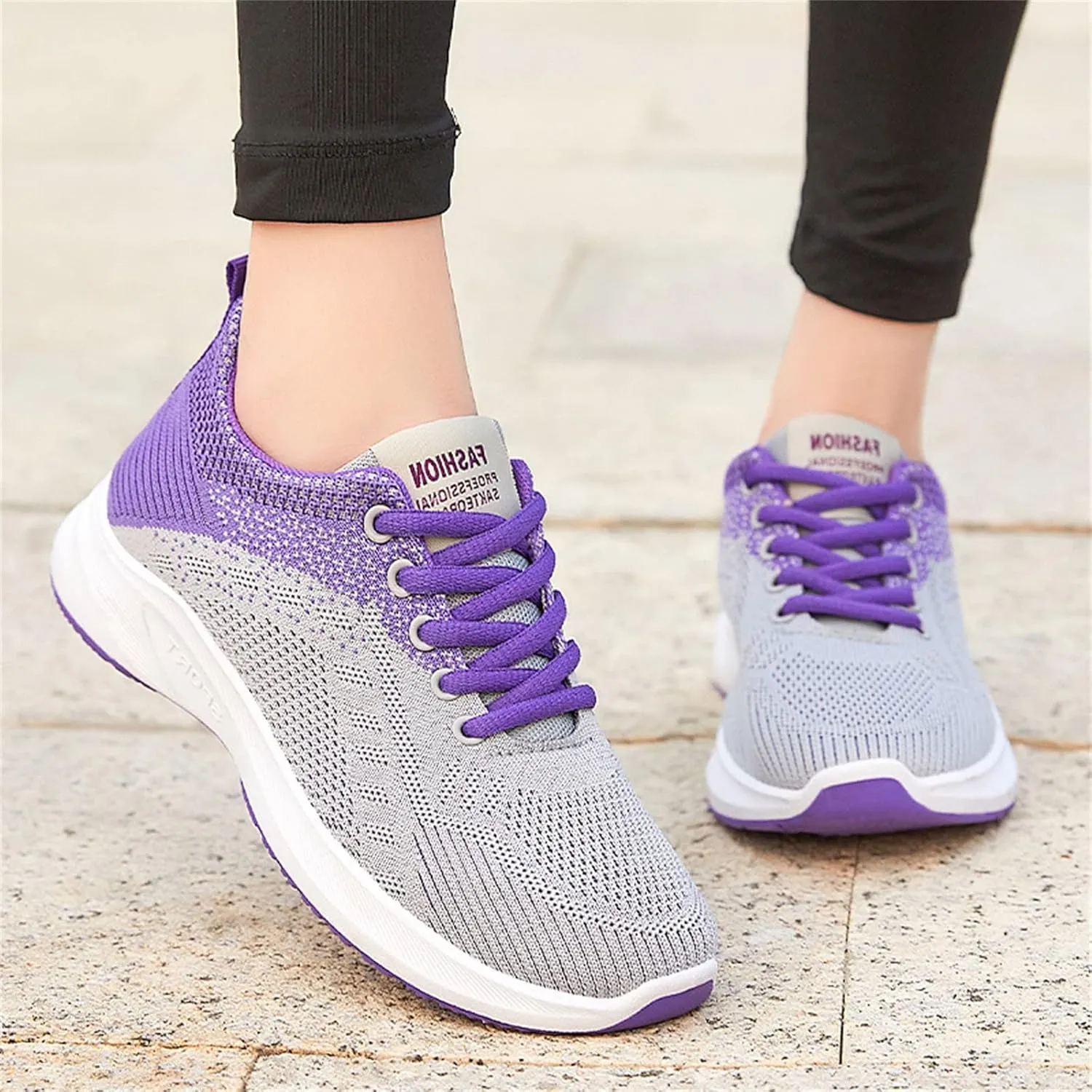 Walking Shoes Women Comfort Running Shoes Lightweight Tennis Shoes Non Slip Gym Workout Shoes Breathable Mesh Sneakers