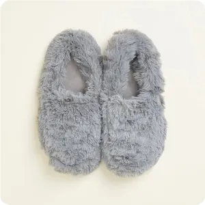 *Warmies Slippers Curly Gray