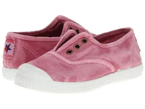 Washed Rose Canvas Laceless Sneaker
