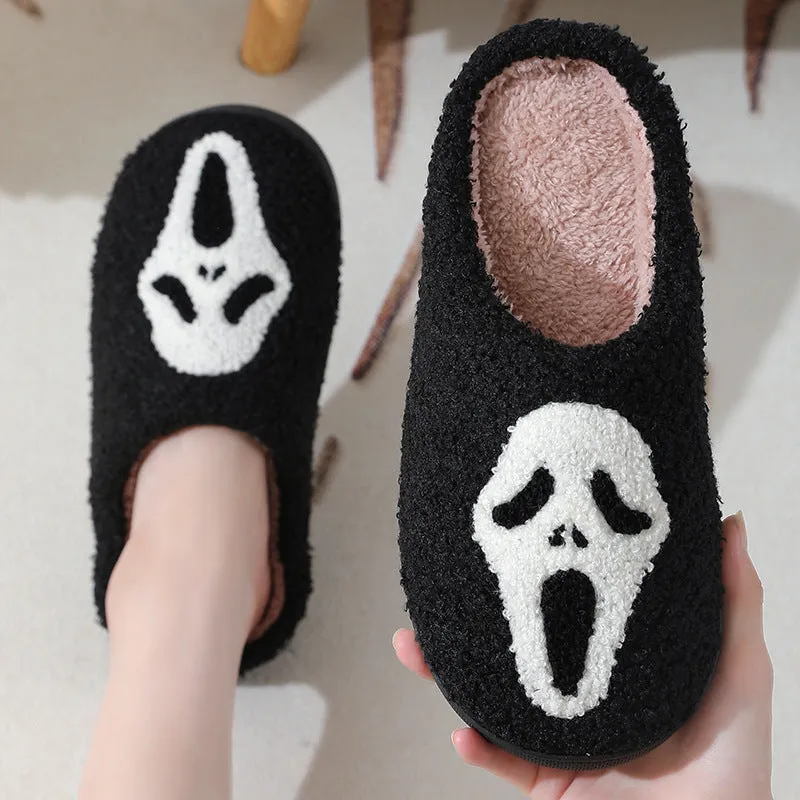 Wholesale Winter Halloween Home Comfortable Thick-soled Warm Indoor Couple Cotton Slippers