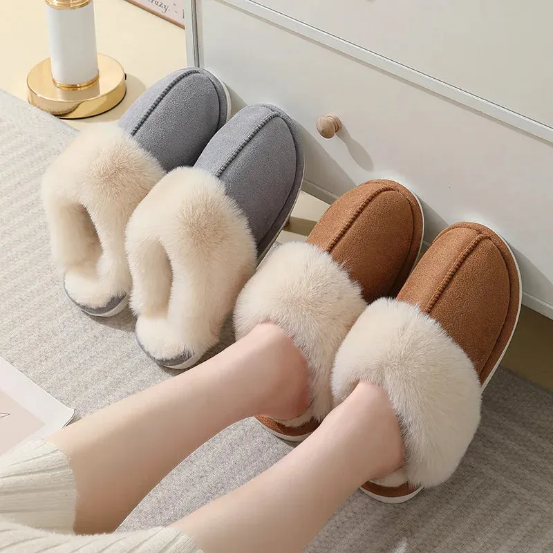 Winter Warm Plush fur slippers