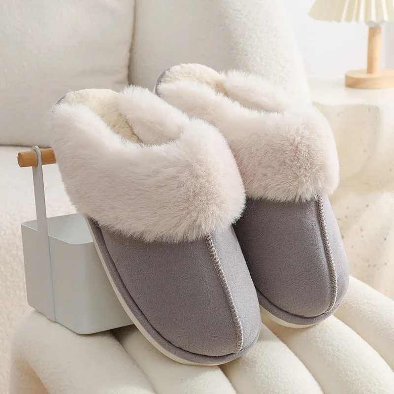 Winter Warm Plush fur slippers